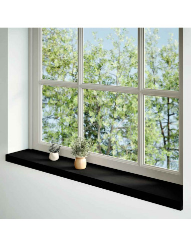 Davanzali 2 pz Marrone Scuro 140x20x2 cm Legno Massello Rovere