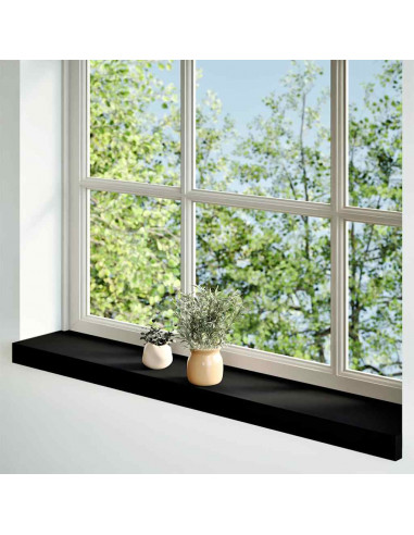 Davanzali 2 pz Marrone Scuro 80x15x2 cm Legno Massello Rovere