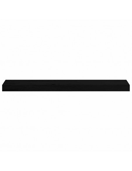 Davanzali 2 pz Marrone Scuro 80x15x2 cm Legno Massello Rovere