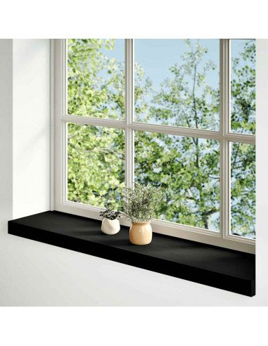 Davanzali 2 pz Marrone Scuro 80x20x2 cm Legno Massello Rovere