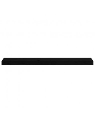 Davanzali 2 pz Marrone Scuro 90x15x2 cm Legno Massello Rovere