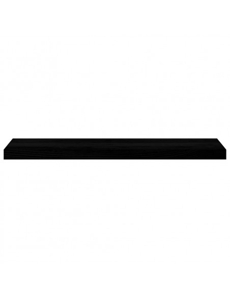 Davanzali 2 pz Marrone Scuro 90x20x2 cm Legno Massello Rovere