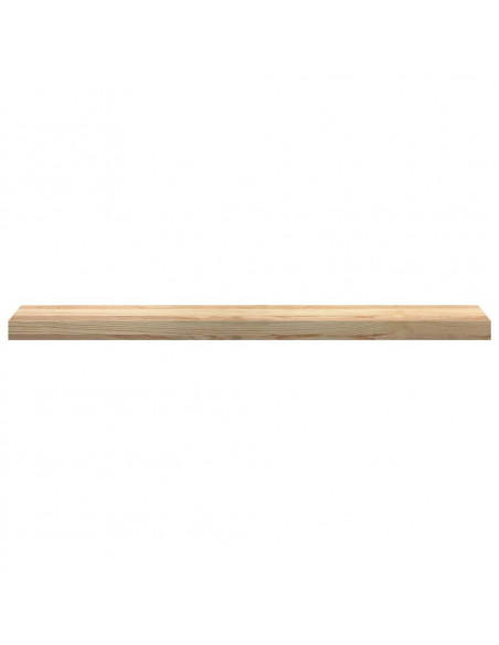 Davanzali 2 pz Non Trattati 100x15x2cm Legno Massello di Rovere