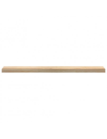 Davanzali 2 pz Non Trattati 120x15x2cm Legno Massello di Rovere