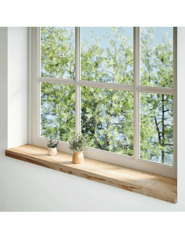 Davanzali 2 pz Non Trattati 140x20x2cm Legno Massello di Rovere