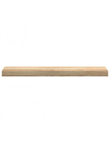 Davanzali 2 pz Non Trattati 80x15x2 cm Legno Massello di Rovere