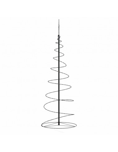 Illuminazione Albero di Natale a Cono 100LED Bianco Caldo 150cm
