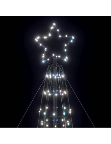 Illuminazione Albero Natale a Cono 1534 LED Bianco Freddo 503cm