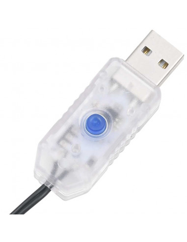 Illuminazione Albero Natale a Cono 200 LED Bianco Freddo 182 cm