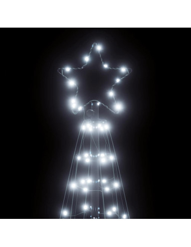 Illuminazione Albero Natale a Cono 200 LED Bianco Freddo 182 cm