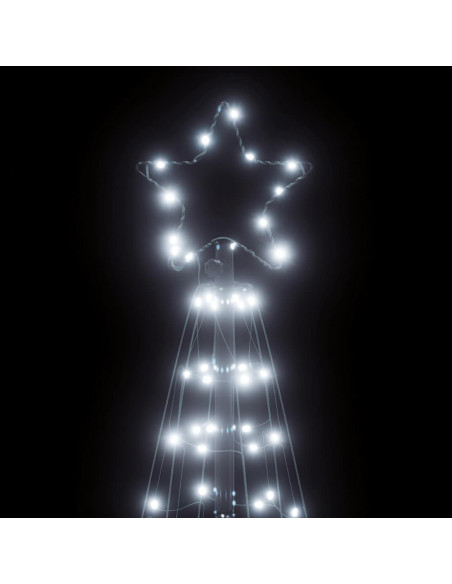 Illuminazione Albero Natale a Cono 200 LED Bianco Freddo 182 cm