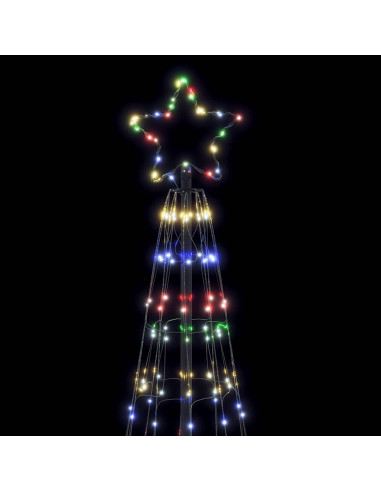 Illuminazione Albero Natale a Cono 550 LED Colorati 304 cm