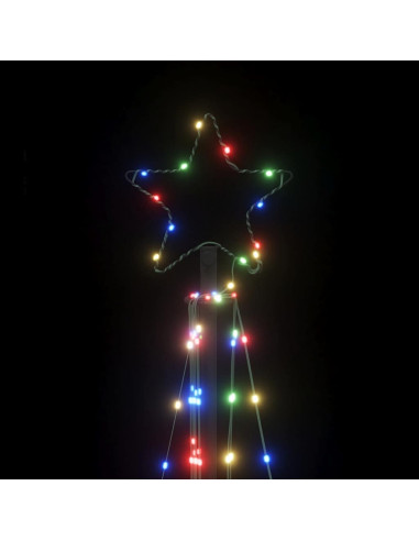 Illuminazione per Albero di Natale 339 LED Colorato 187 cm