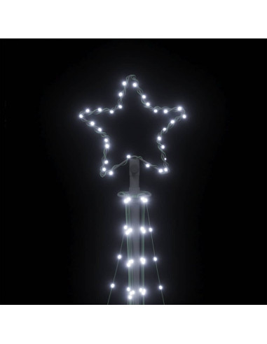Illuminazione per Albero di Natale 447 LED Bianco Freddo 249 cm