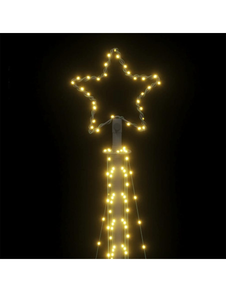 Illuminazione per Albero di Natale 495 LED Bianco Caldo 300,5cm