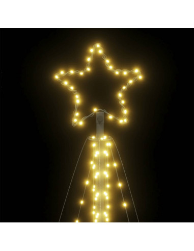 Illuminazione per Albero di Natale 570 LED Bianco Caldo 399 cm