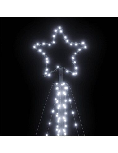 Illuminazione per Albero di Natale 570 LED Bianco Freddo 399 cm