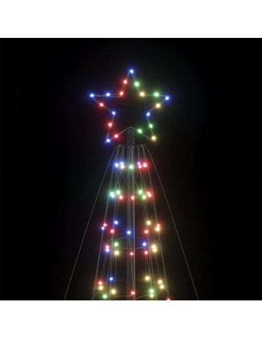 Lampada per Albero Natale con Punte 1534 LED Colorato 500 cm