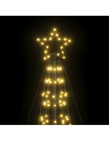Lampada per Albero Natale Punte 1534 LED Bianco Caldo 500 cm