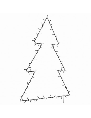 Luci di Natale Albero di Natale Silhouette 115 LED Bianco Caldo