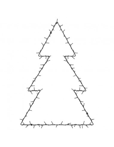 Luci di Natale Albero di Natale Silhouette 115 LED Bianco Caldo