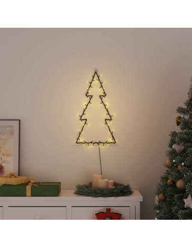 Luci di Natale Albero di Natale Silhouette 80 LED Bianco Caldo