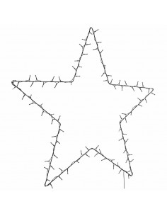 Luci di Natale Stella Silhouette 115 LED Bianco Caldo 2