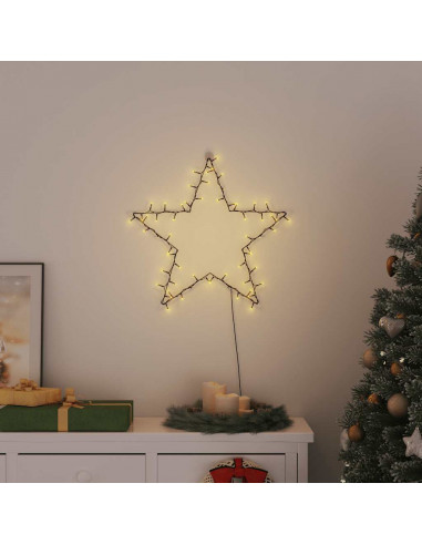 Luci di Natale Stella Silhouette 80 LED Bianco Caldo