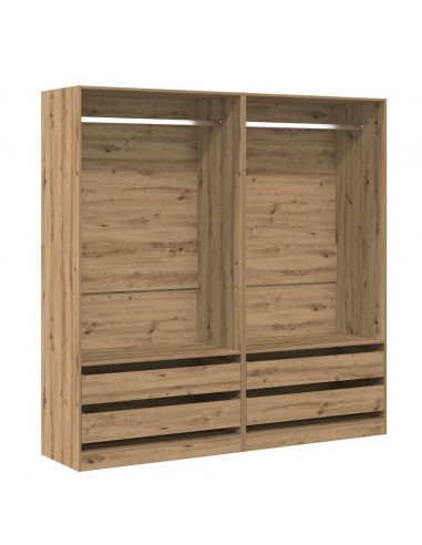 Armadio Rovere Artigianale 100x50x200 cm in Legno Multistrato