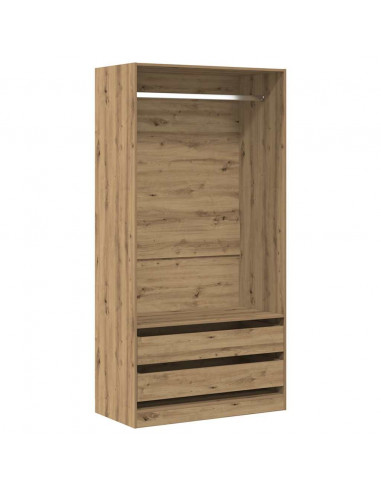 Armadio Rovere Artigianale 100x50x200 cm in Legno Multistrato