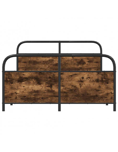 Giroletto senza Materaso in Metallo Rovere Fumo 140x190 cm