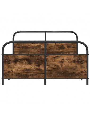 Giroletto senza Materaso in Metallo Rovere Fumo 140x200 cm