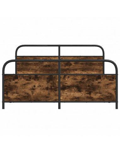 Giroletto senza Materaso in Metallo Rovere Fumo 183x213 cm