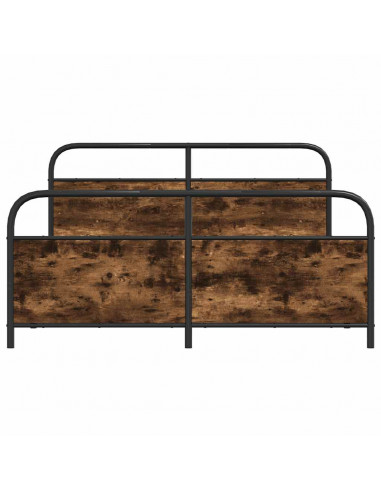 Giroletto senza Materaso in Metallo Rovere Fumo 193x203 cm