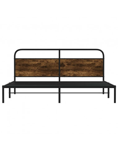 Giroletto senza Materaso in Metallo Rovere Fumo 200x200 cm