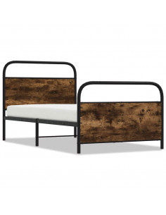 Giroletto senza Materasso Rovere Fumo 100x190 cm in Truciolato 2