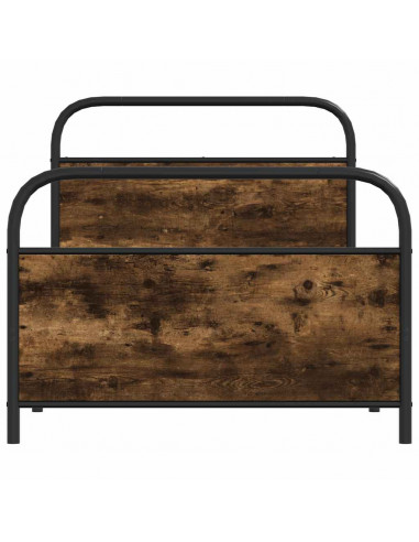 Giroletto senza Materasso Rovere Fumo 100x190 cm in Truciolato