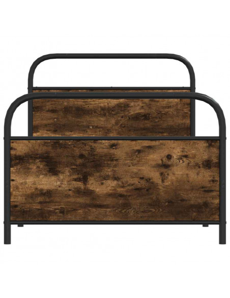 Giroletto senza Materasso Rovere Fumo 100x200 cm in Truciolato