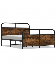 Giroletto senza Materasso Rovere Fumo 120x190 cm in Truciolato 2