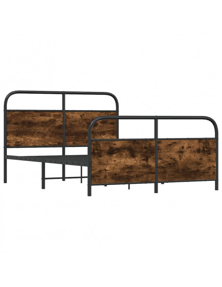 Giroletto senza Materasso Rovere Fumo 120x190 cm in Truciolato