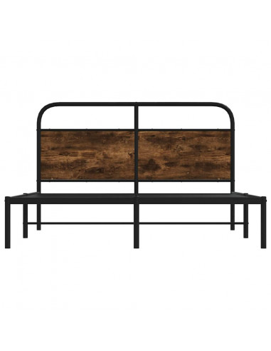 Giroletto senza Materasso Rovere Fumo 135x190 cm in Truciolato