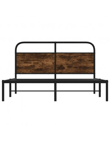 Giroletto senza Materasso Rovere Fumo 140x190 cm in Truciolato