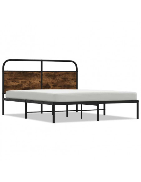 Giroletto senza Materasso Rovere Fumo 140x200 cm in Truciolato