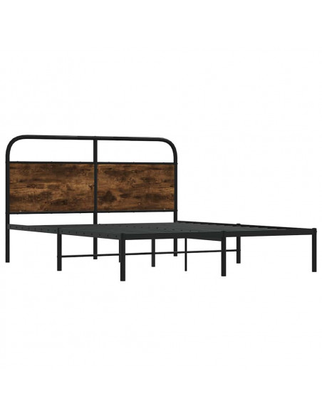 Giroletto senza Materasso Rovere Fumo 140x200 cm in Truciolato