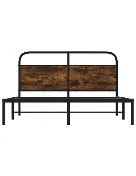 Giroletto senza Materasso Rovere Fumo 140x200 cm in Truciolato