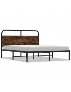 Giroletto senza Materasso Rovere Fumo 150x200 cm in Truciolato 2