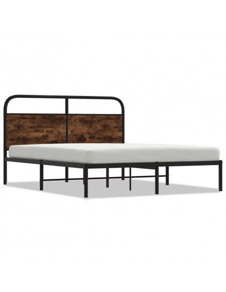 Giroletto senza Materasso Rovere Fumo 160x200 cm in Truciolato