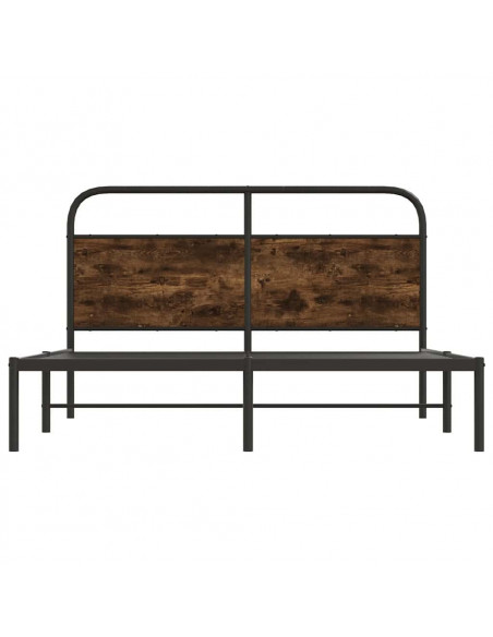 Giroletto senza Materasso Rovere Fumo 160x200 cm in Truciolato