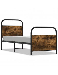 Giroletto senza Materasso Rovere Fumo 75x190 cm in Truciolato 2