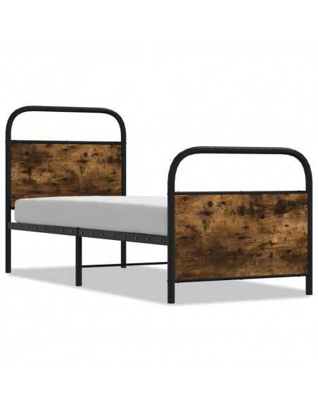 Giroletto senza Materasso Rovere Fumo 75x190 cm in Truciolato